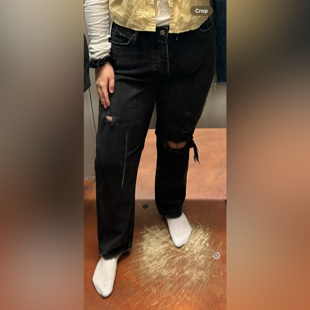 Abercrombie & Fitch Black Dad High Rise Jeans